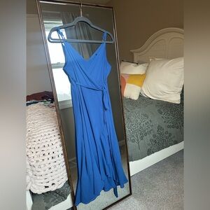 Lulu's Vibrant Blue Midi Dress